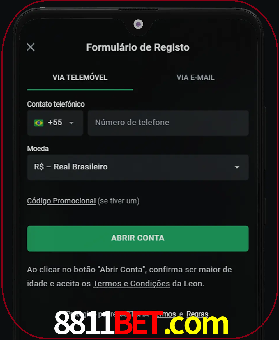 Abra o aplicativo e inicie o processo de registro.