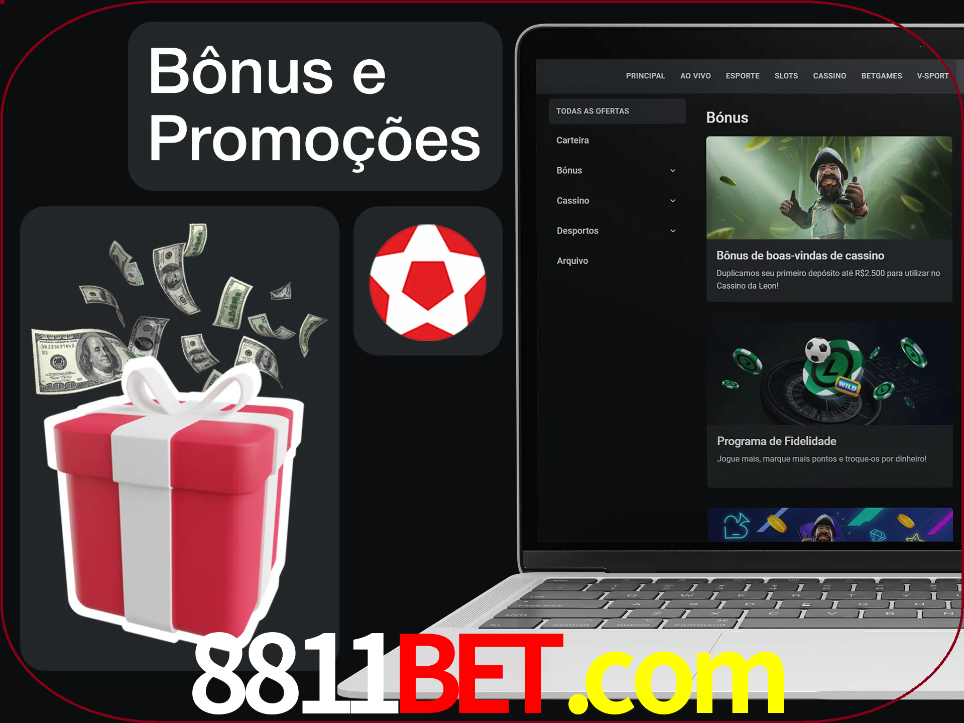Verifique se há novos bônus e promoções.